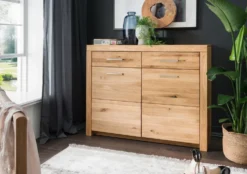 Sideboard 118x92cm "Dover" Wildeiche geölt WZ-0169