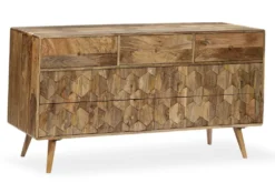 Sideboard 160x80cm 'Kalani' Mango massiv natur lackiert