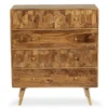 Sideboard 90x105cm 'Kalani' Mango massiv braun lackiert