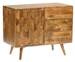 Sideboard 95x79cm 'Kalani' Mango massiv braun lackiert