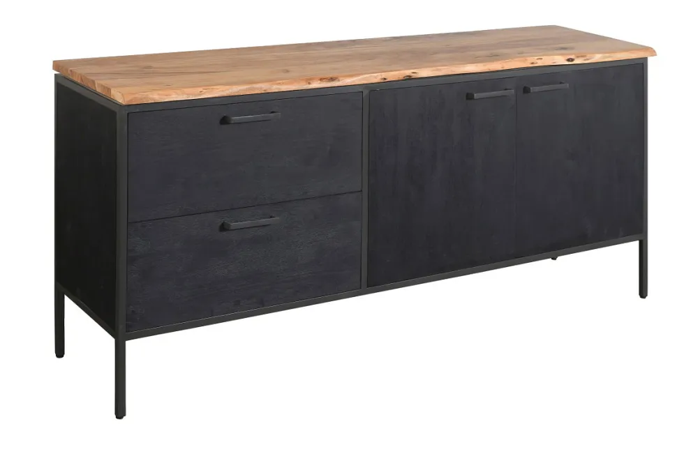 Sideboard 179x85cm "Kuba" Akazie mit Baumkante