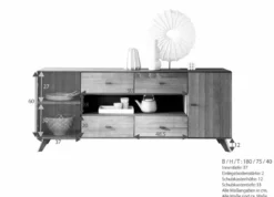 Sideboard 180x75cm