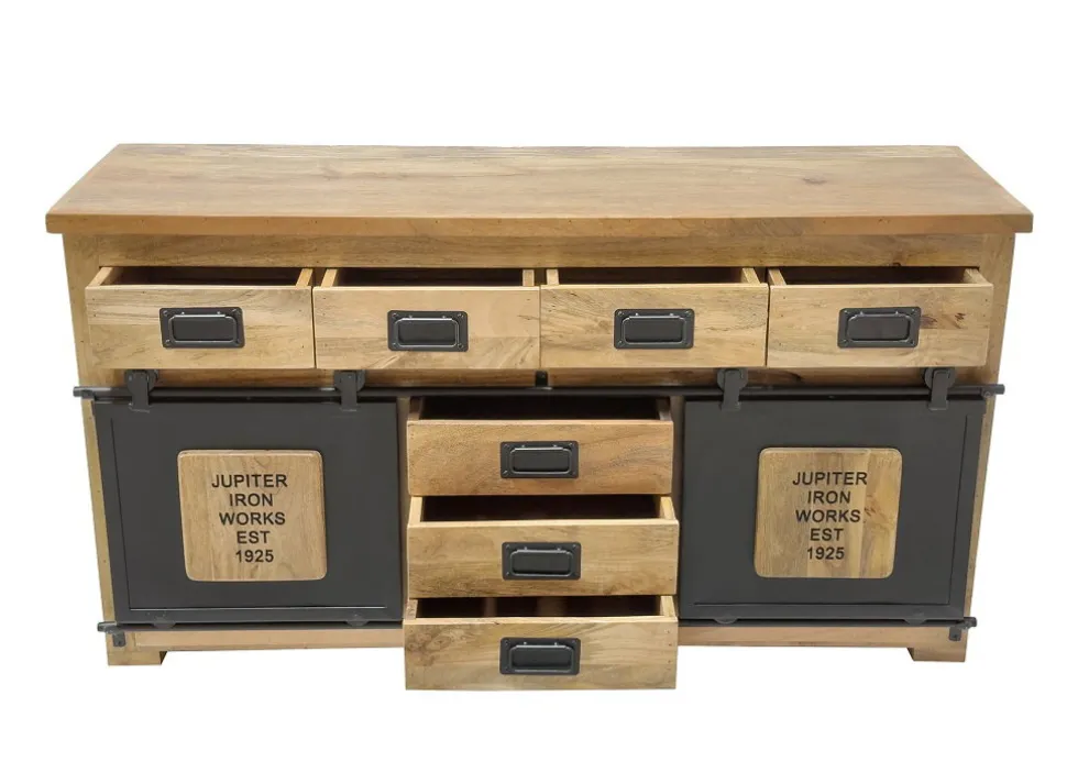 Sideboard 150x80cm 'Mark' Mango & Eisen