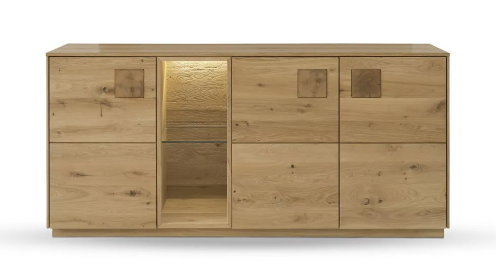 Sideboard 170x80cm 'Monza' Wildeiche geölt