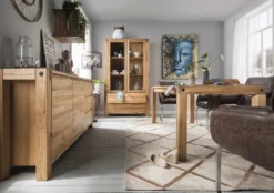 Sideboard 140x90cm 'Palermo' Eiche massiv geölt
