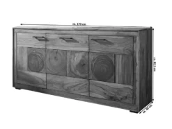 Sideboard 170x83cm "Rio" Sheesham massiv