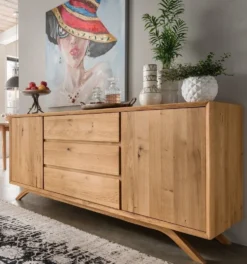 Sideboard 180x80cm 'San Diego' Wildeiche geölt massiv