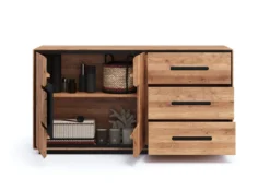 Sideboard 145x77cm "Zarah" Wildeiche geölt