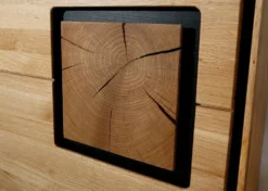 Sideboard 165x77cm "Zarah" Wildeiche geölt