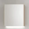 Spiegelschrank 76cm inkl.Beleuchtung 'Avallon' Wildeiche geölt & creme