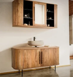 Spiegelschrank 145x75cm 'Atlantic' Akazie massiv