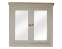 Spiegelschrank 77x73cm 'Belfort' Mango schilfgrün & natur