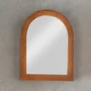 Spiegelschrank 48x68cm 'Curves' Mango massiv dunkelbraun