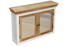 Spiegelschrank 100x70cm 'Nizza' Mango weiß natur