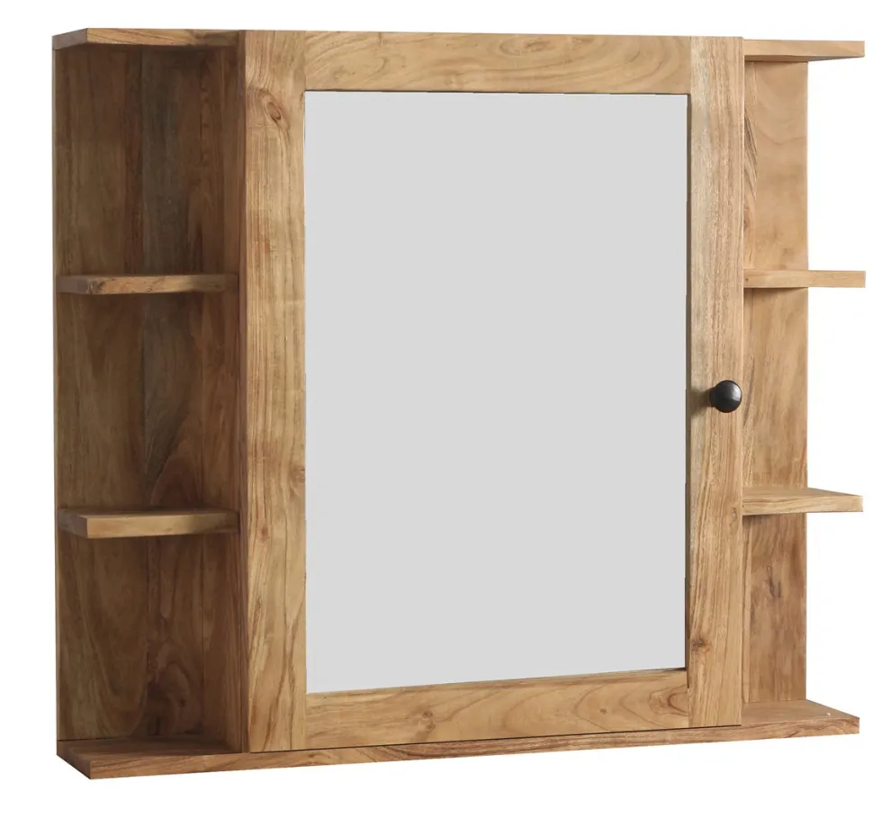 Spiegelschrank 83x73cm 'Ontario' Akazie massiv