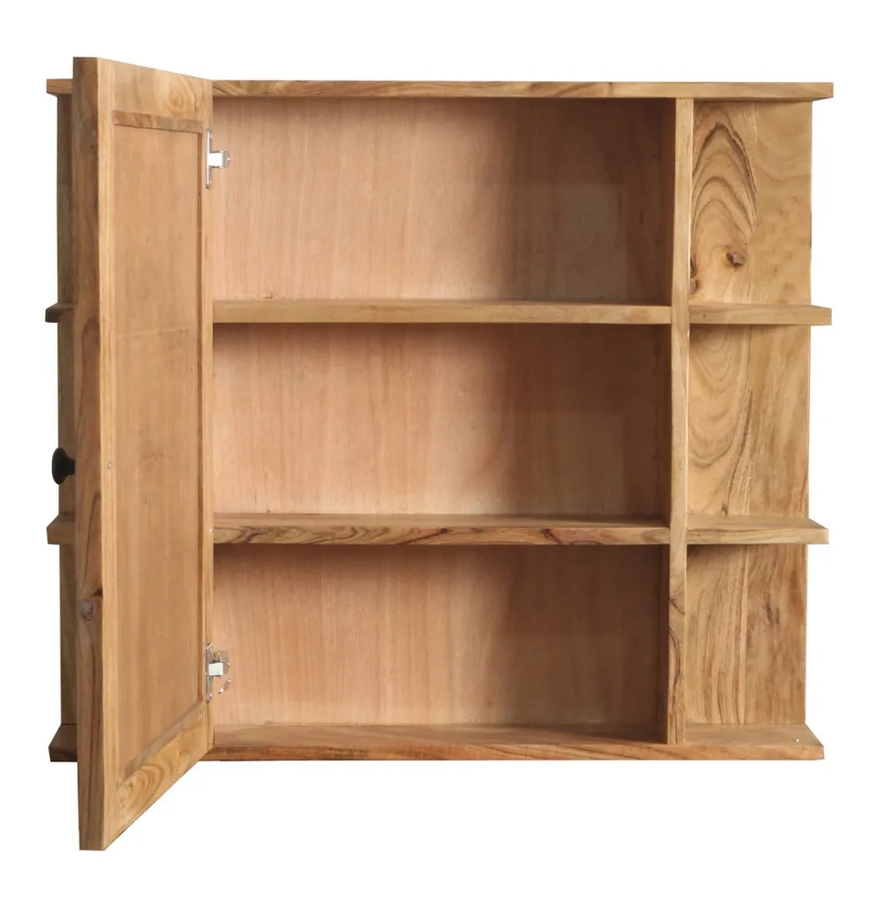 Spiegelschrank 83x73cm 'Ontario' Akazie massiv