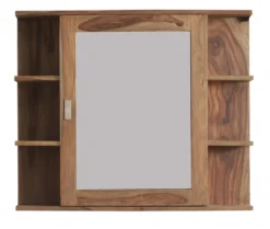 Spiegelschrank 85x73cm 'Oxford' Sheesham massiv