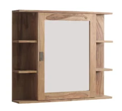 Spiegelschrank 85x73cm 'Oxford' Sheesham massiv