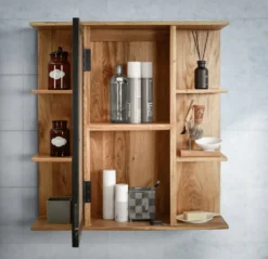 Spiegelschrank 68x71cm 'Timbero' Eiche massiv