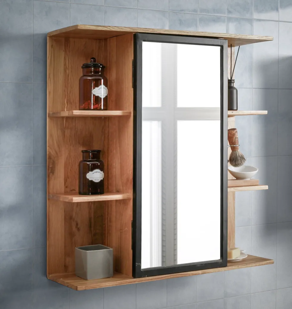 Spiegelschrank 68x71cm 'Timbero' Eiche massiv