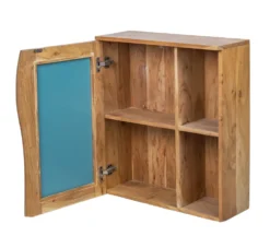 Spiegelschrank 62x70cm 'Wing' Akazie honig massiv