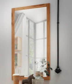 Spiegel 50x100cm 'Lima' Kernbuche massiv