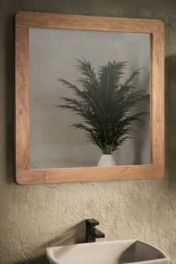 Spiegel 70x70cm 'Pure' Akazie massiv