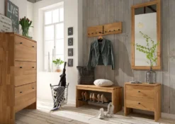 Spiegel 50x120cm 'Stockholm' Wildeiche massiv