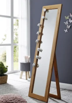Standspiegel 50x175cm 'Bayreuth' Kernbuche massiv
