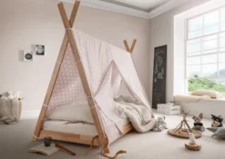 Tipi-Bett 'Cleo' Buche natur ohne Rost