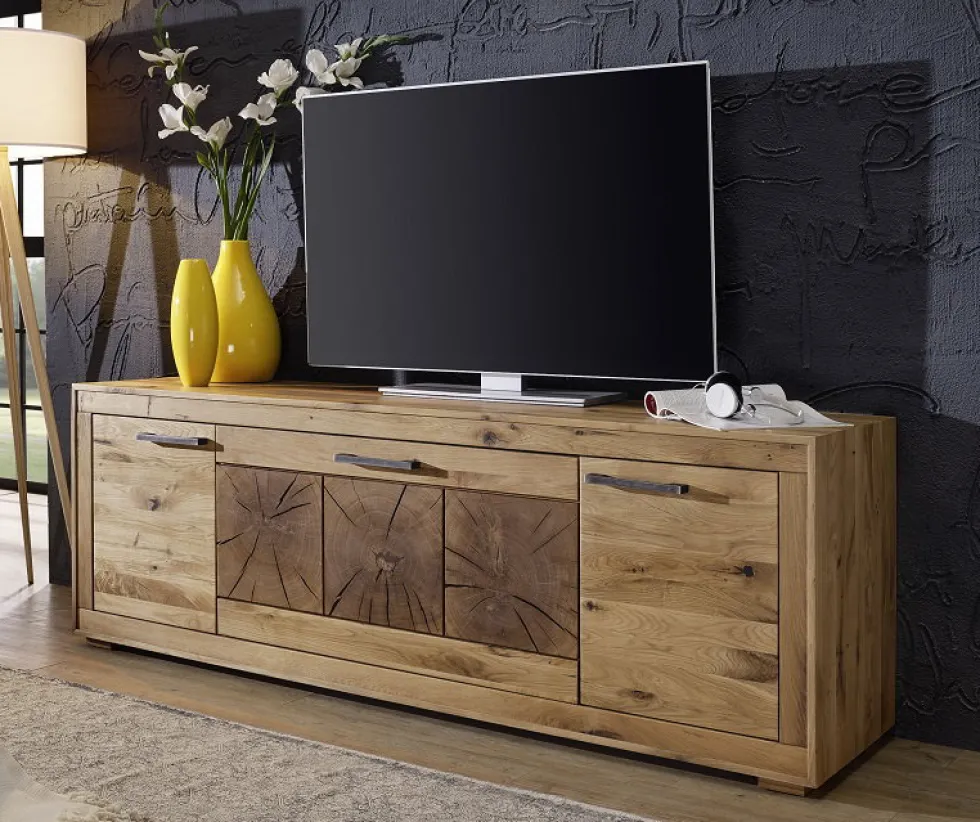 TV Board 178cm 'Danzig' Wildeiche geölt