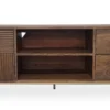 TV Board 220cm 'Marvello' Mango braun & Metall goldfarbig hängend oder stehend
