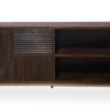 TV Board 180cm 'Marvello' Mango mahagoni & Metall goldfarbig hängend oder stehend