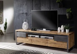 TV Board I 190cm 'Genua' Akazie gebürstet
