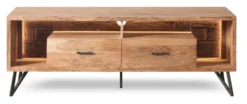 TV Board inkl.Beleuchtung 175x60cm 'Hunter' Akazie massiv