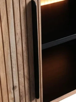 TV Board mit Beleuchtung 175cm 'Atlantic' Akazie massiv