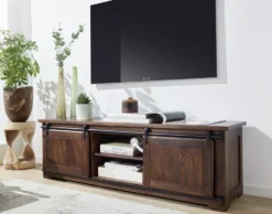 TV Board 160x50cm 'Bayamo' Mango & Eisen