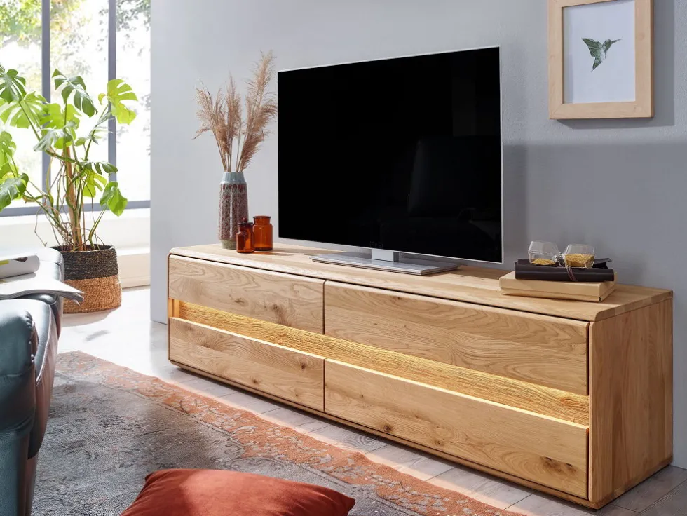 TV Board 184x48cm "Berlin" Wildeiche geölt WZ-0303