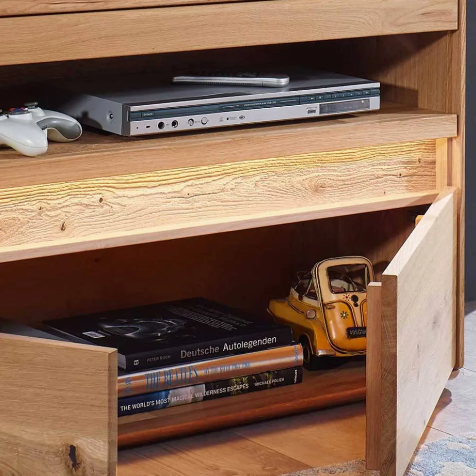 TV Board 123x63cm "Berlin" Wildeiche geölt WZ-0303
