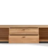 TV Board 165x42cm "Glasgow" Wildeiche & Metall schwarz