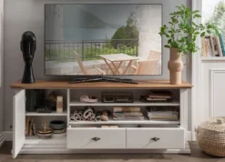 TV Board 178x67cm "Jale" Kiefer & Eiche massiv WZ-0622