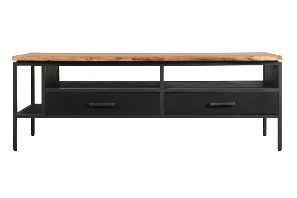 TV Board 160x58cm "Kuba" Akazie mit Baumkante