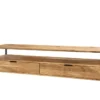 TV Board 160x46cm 'Lissabon' Wildeiche Stahl schwarz