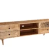 TV Board 180x50cm 'Lyn' Mangoholz mit schwarzen Ornamenten