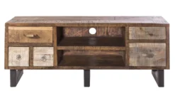 TV Board 134x55cm 'Metro' Altholz & Eisen