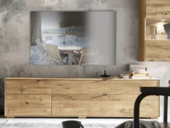 TV Board 200x50cm 'Montana' Wildeiche geölt