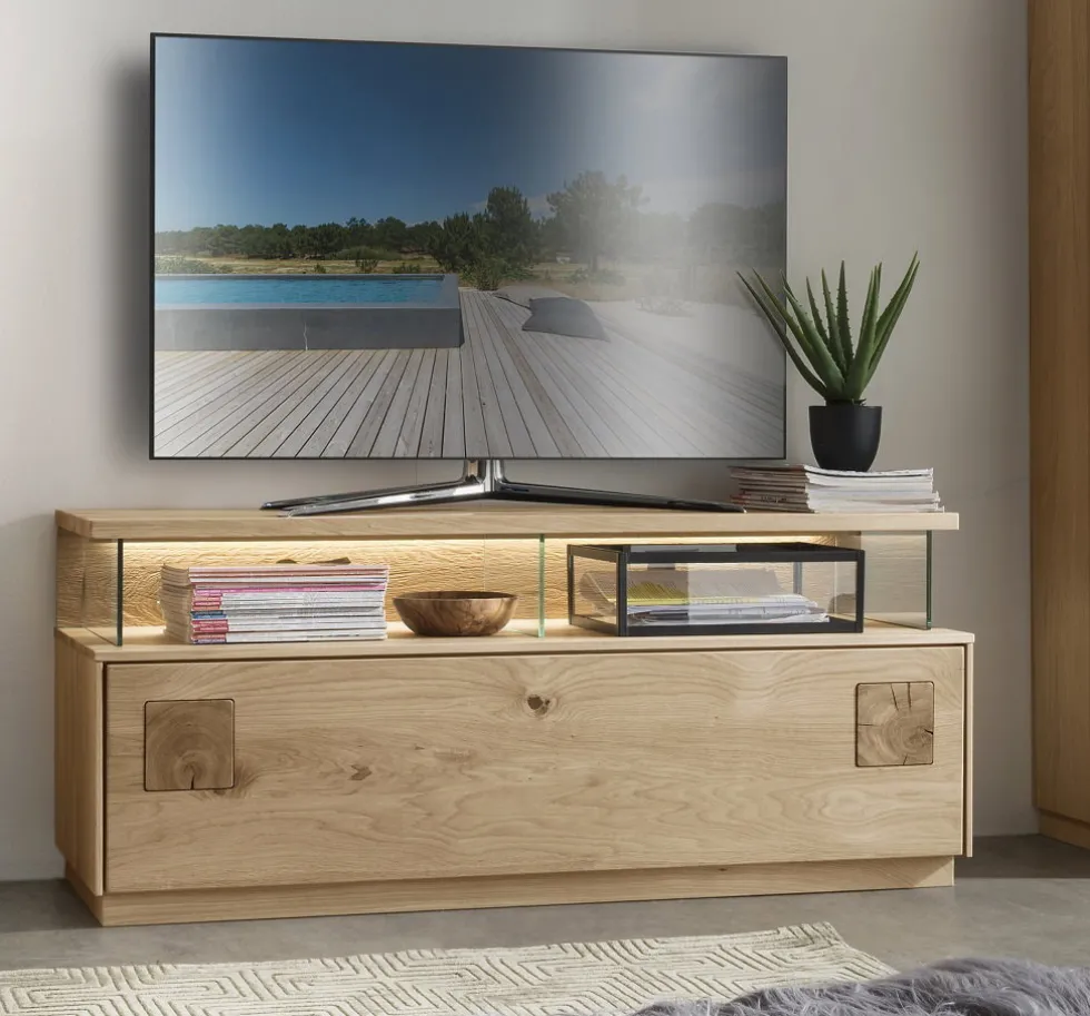 TV Board 130x56cm 'Monza' Wildeiche geölt