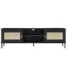 TV Board 158x47cm 'Seattle' Kiefer massiv schwarz