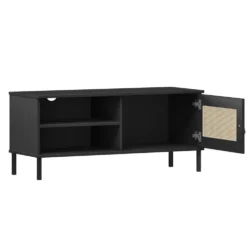 TV Board 105x47cm 'Seattle' Kiefer massiv schwarz