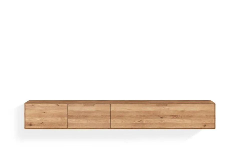 TV Board zum hängen 220cm "Kent" Wildeiche massiv